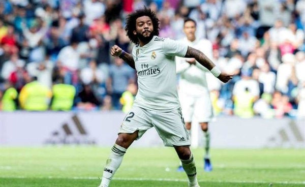 Marcelo en acción con Real Madrid