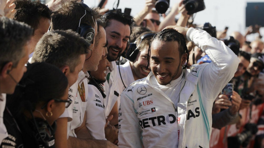 Lewis Hamilton durante el GP de Austin