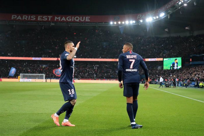 Mbappé, en un partido del PSG