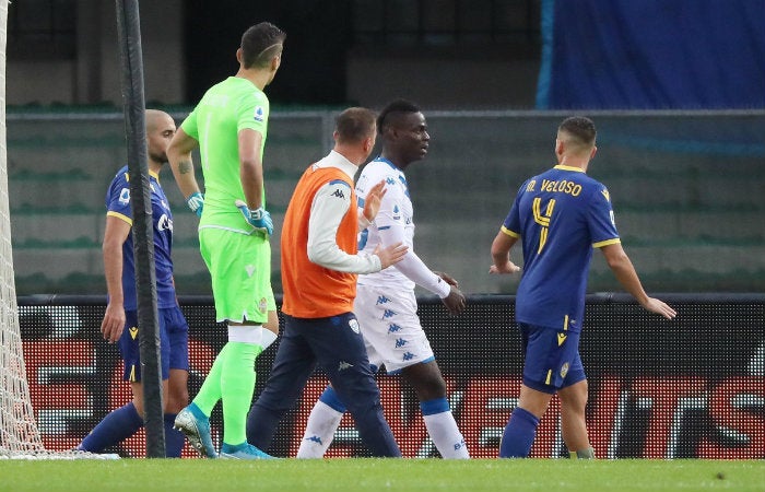 Balotelli, durante el partido