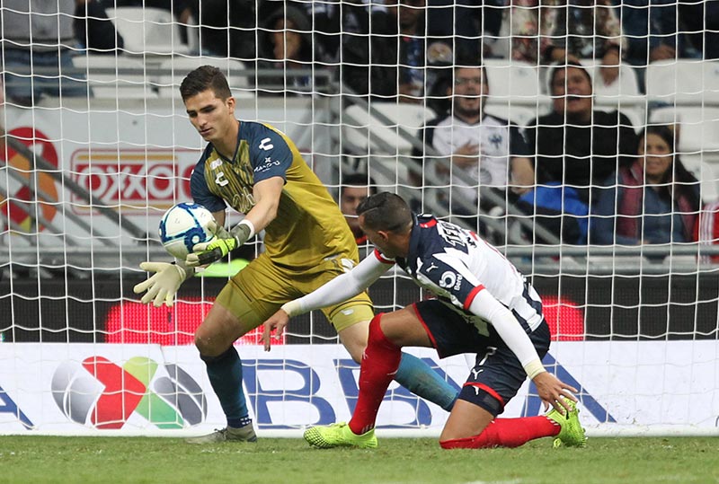 Sebastián Jurado, en el partido contra Rayados