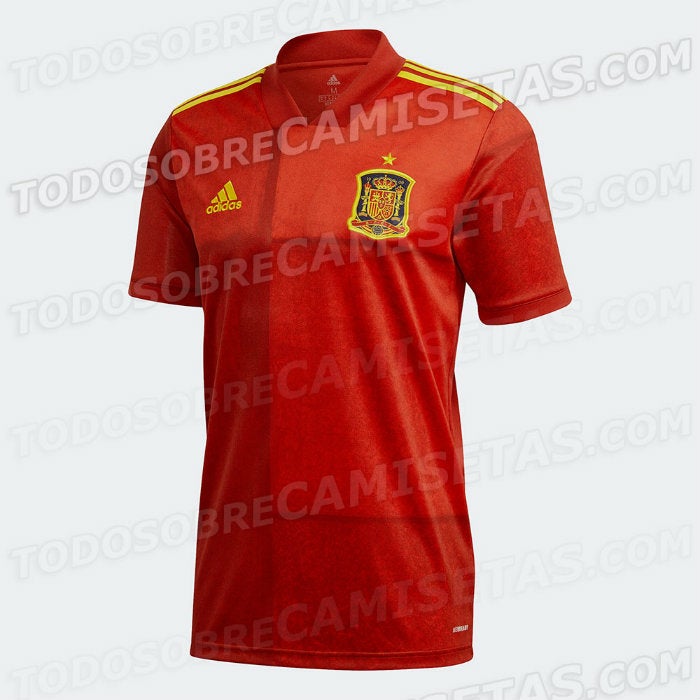 Parte frontal de la playera de España