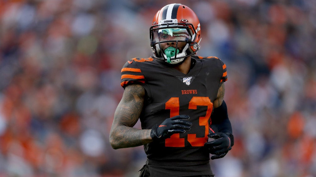 Odell Beckham jugando con los Browns