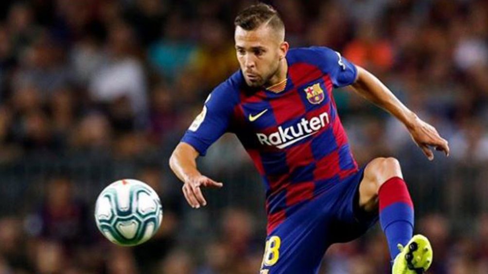 Jordi Alba, en un juego con el Barcelona