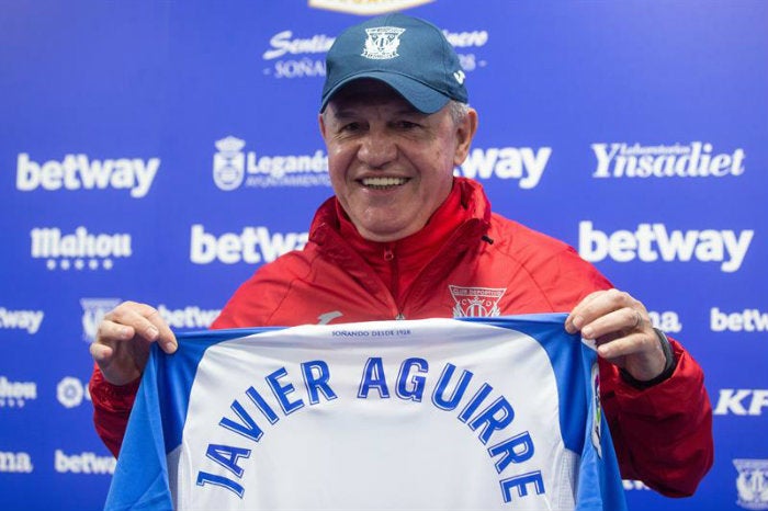 Aguirre, en su presentación con Leganés