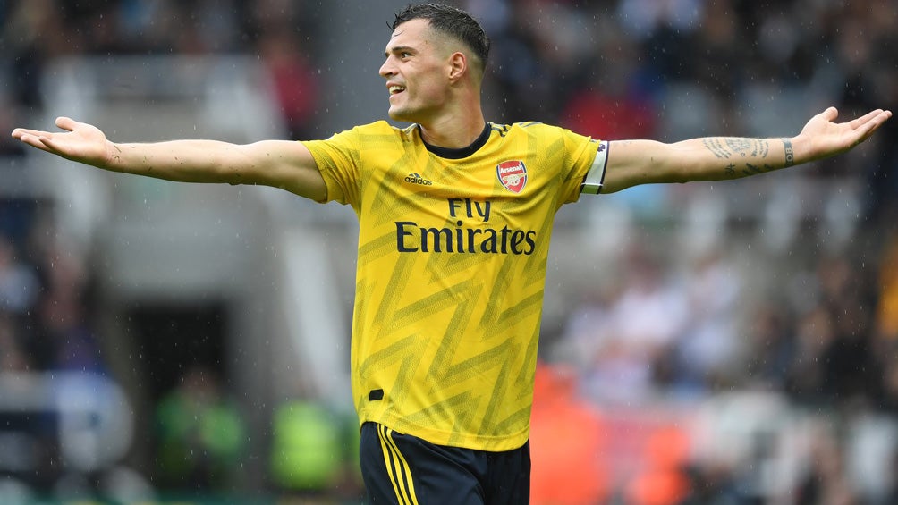 Granit Xhaka, durante un duelo con el Arsenal 