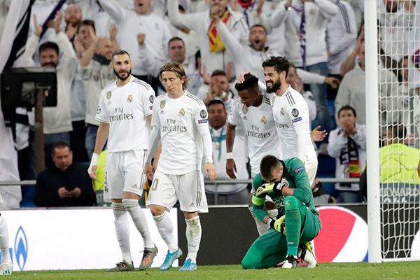 El festejo de uno de los goles de Real Madrid