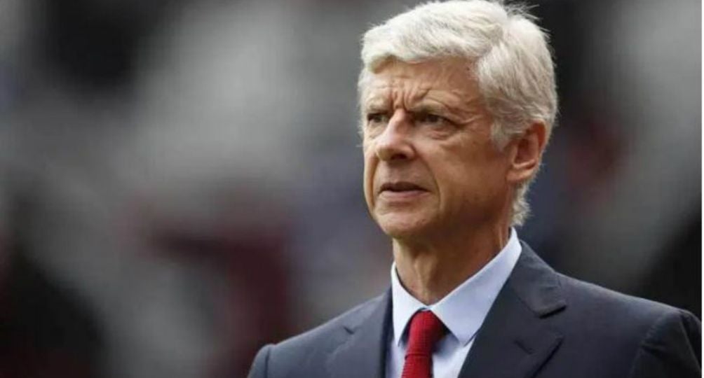 Wenger en un juego con el Arsenal