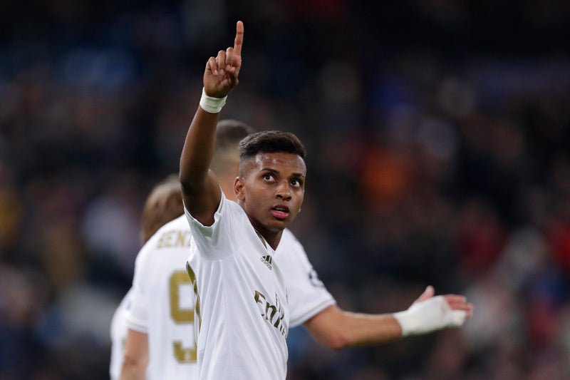 Rodrygo festeja un gol