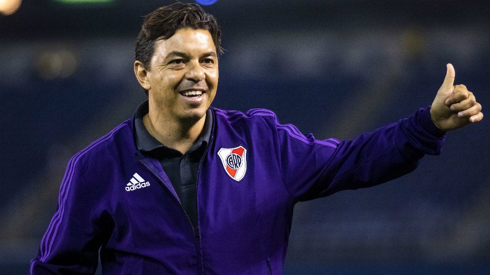 Marcelo Gallardo durante un juego de River Plate