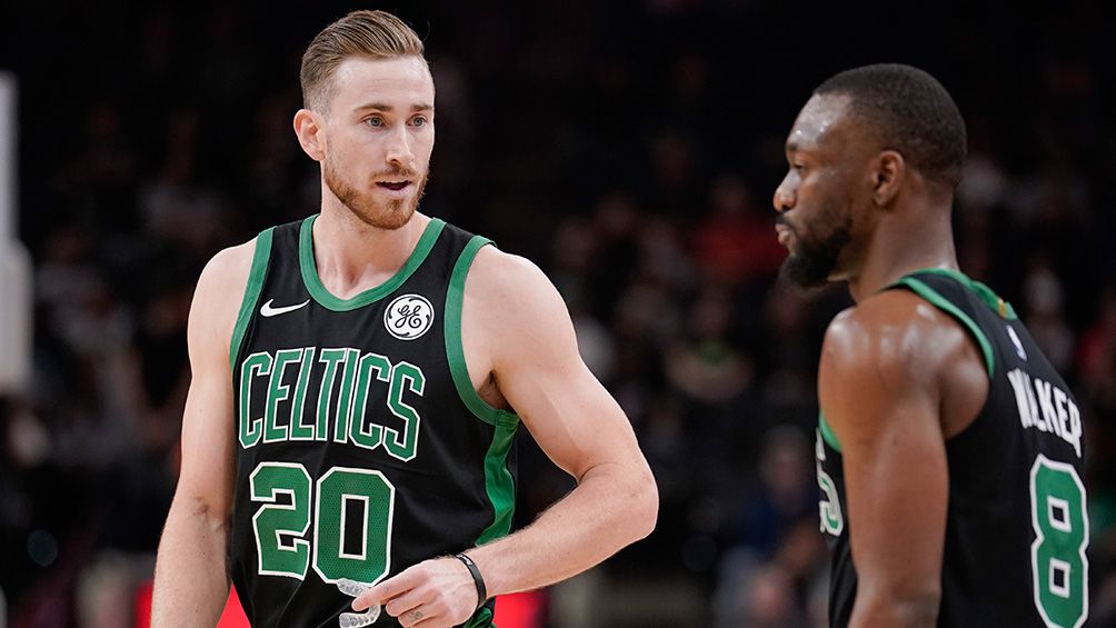 Gordon Hayward en un partido con Celtics