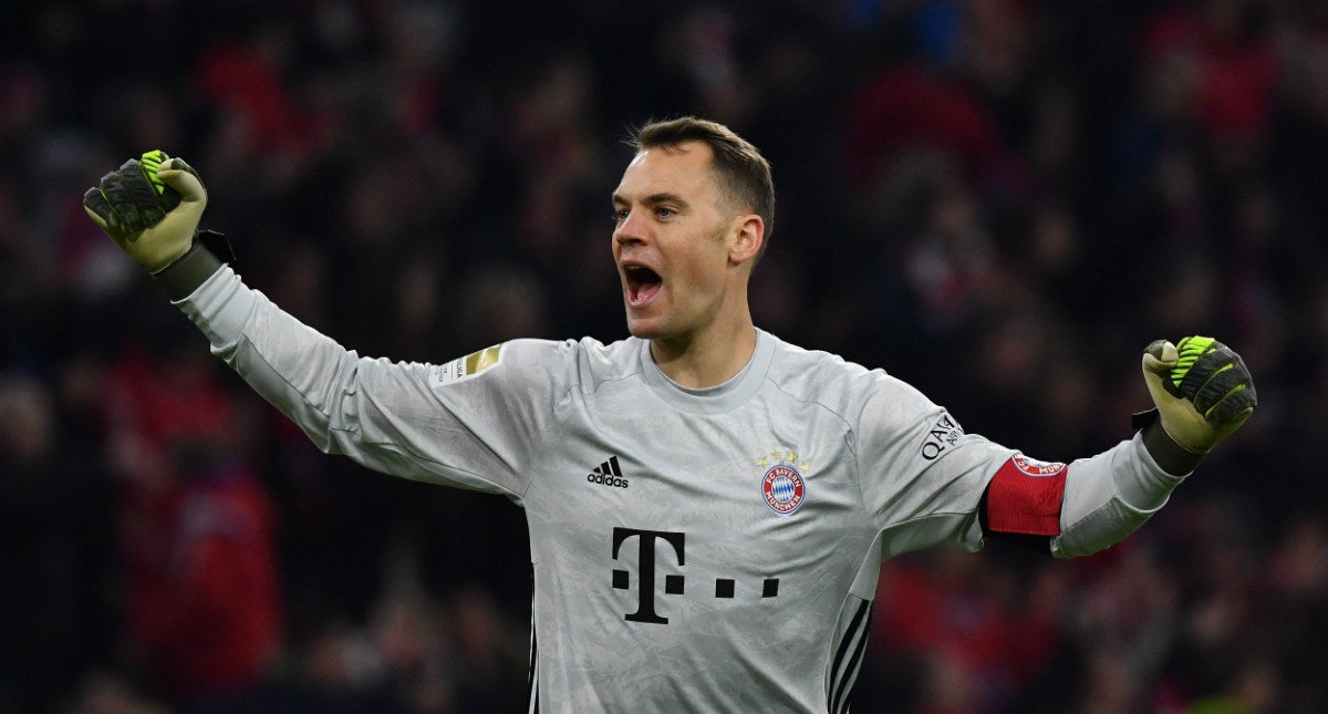 Manuel Neuer en un partido del Bayern Múnich