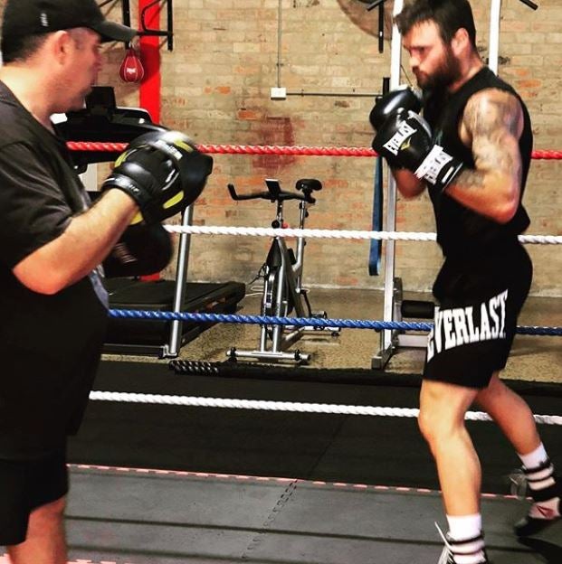 Ritchie durante un entrenamiento 