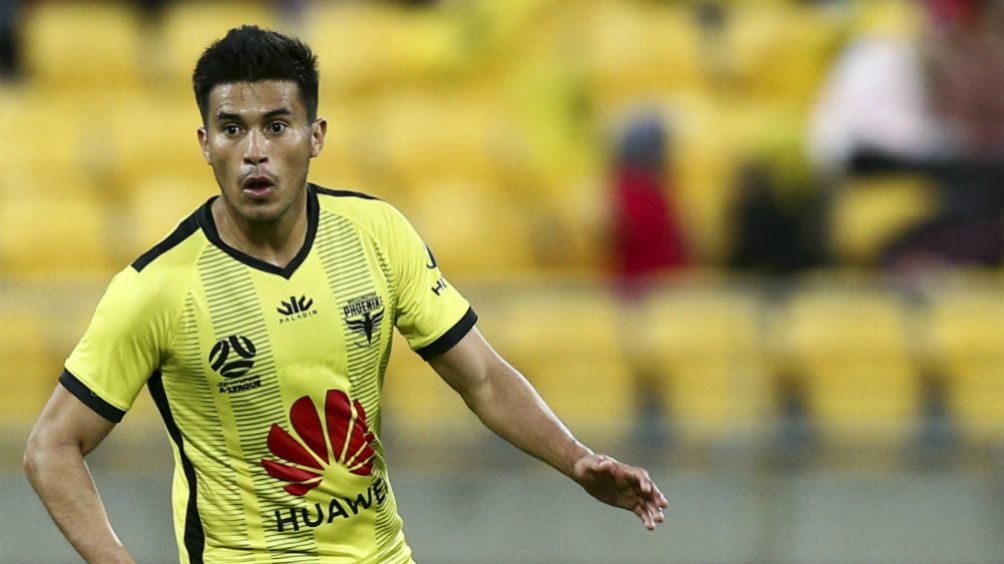 Ulises Dávila jugando para el Wellington Phoenix