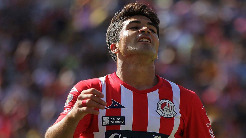 Ibañez, en un partido del Atlético de San Luis