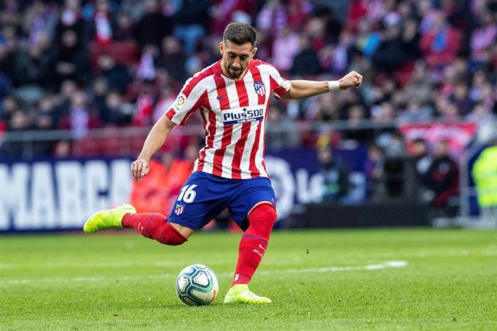 Herrera, durante el partido ante Espanyol