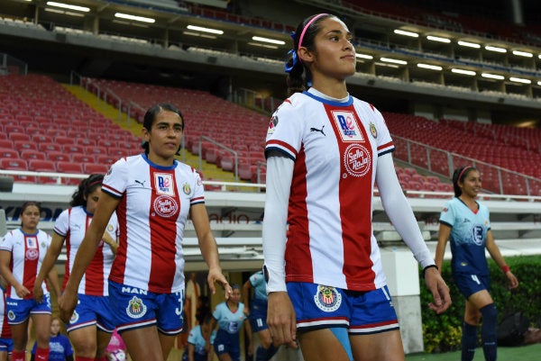 Joseline Montoya, durante el juego de la jornada 16 del torneo Apertura 2019 