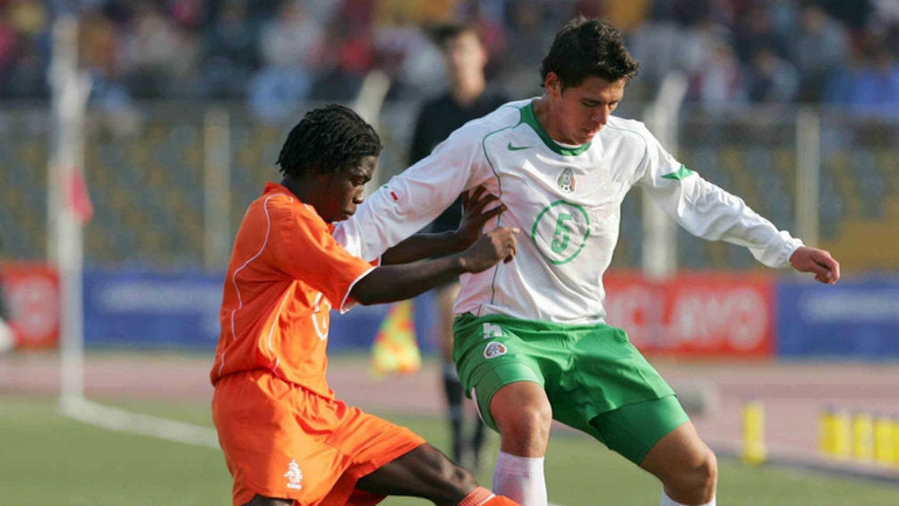 Héctor Moreno durante el Mundail del 2005