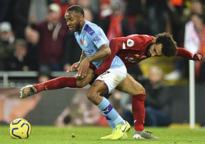 Sterling, en el partido ante Liverpool