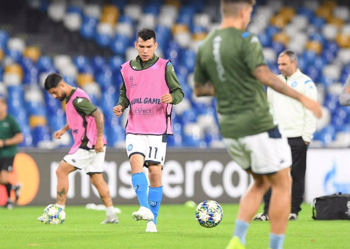 Lozano, en entrenamiento