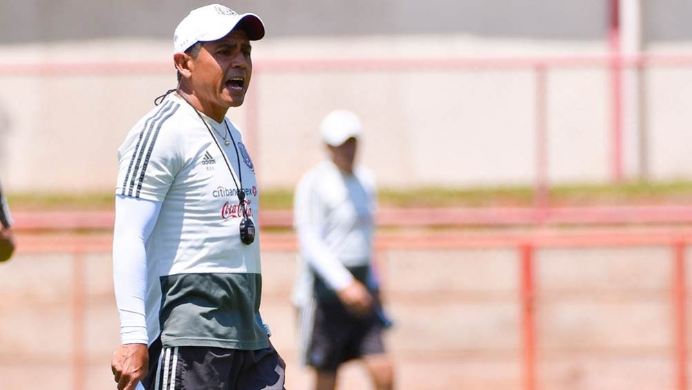 Chima Ruiz, durante entrenamiento de México