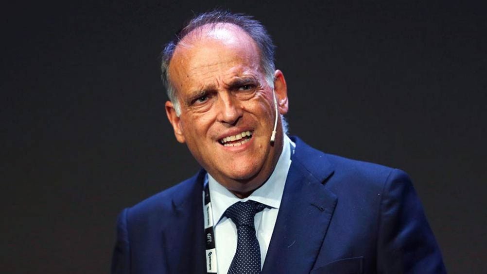 Javier Tebas, durante un evento