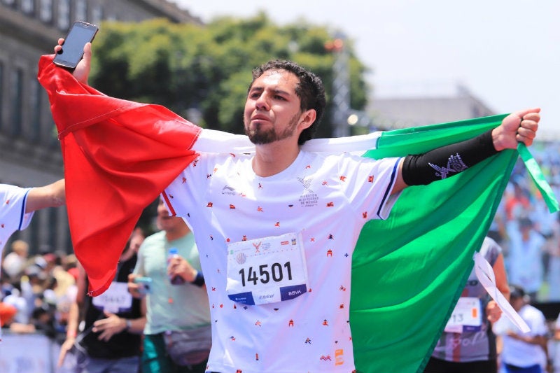 Participante en el Maratón de la Ciudad de México 2018