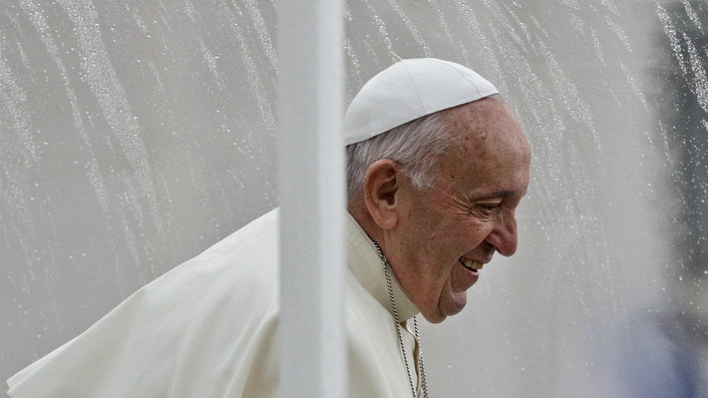 El Papa Fancisco antes de una misa