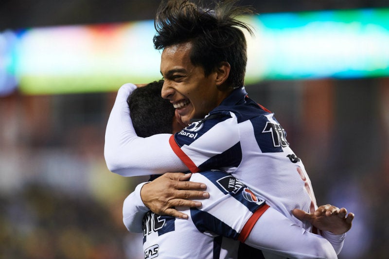 Rayados celebrando el triunfo