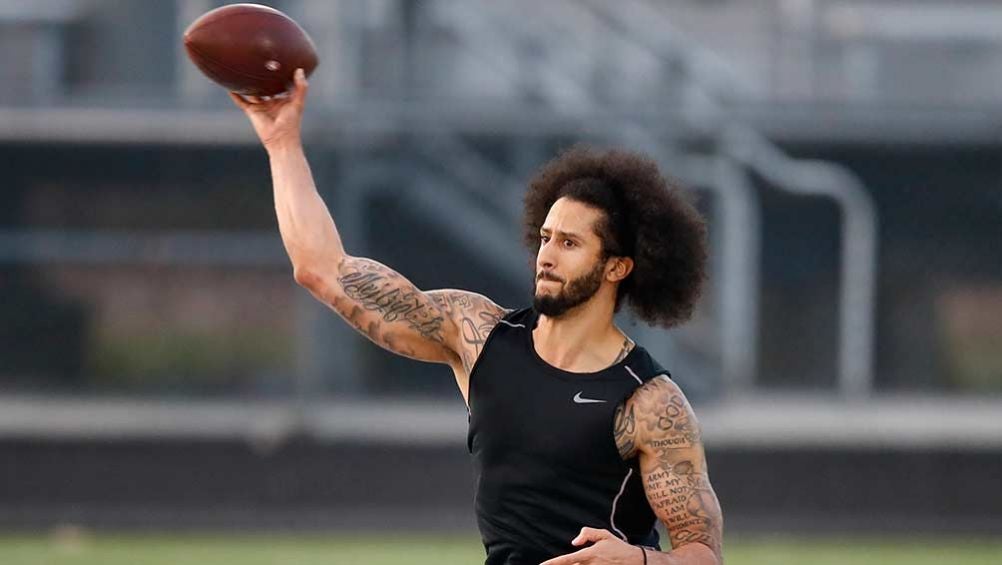 Colin Kaepernick, durante un entrenamiento