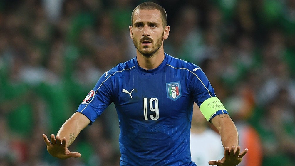 Leonardo Bonucci durante un juego de Italia