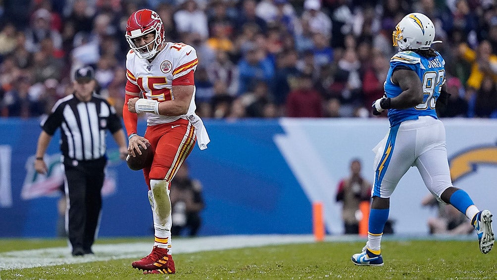 Mahomes celebra en el Estadio Azteca