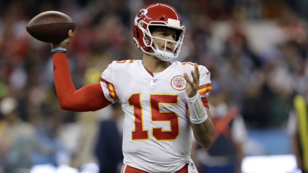 Patrick Mahomes, en el partido en México