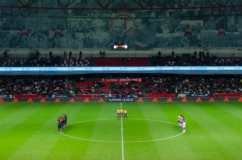 La pobre entrada en el Nemesio Diez para el México vs Bermudas