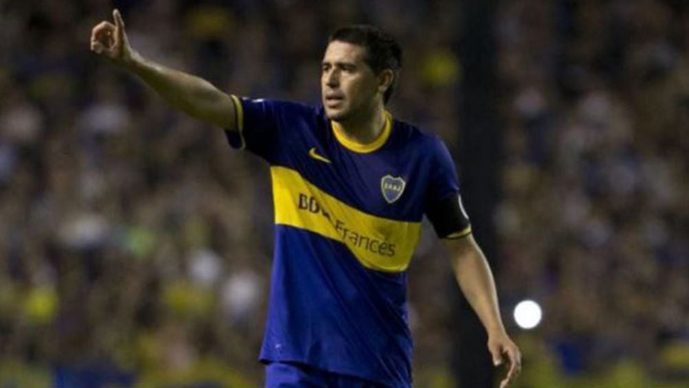 Juan Román Riquelme durante un juego con Boca Juniors