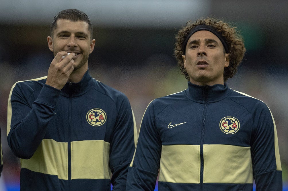 Los americanistas: Guido Rodríguez y Guillermo Ochoa, en el 11 de Pardo