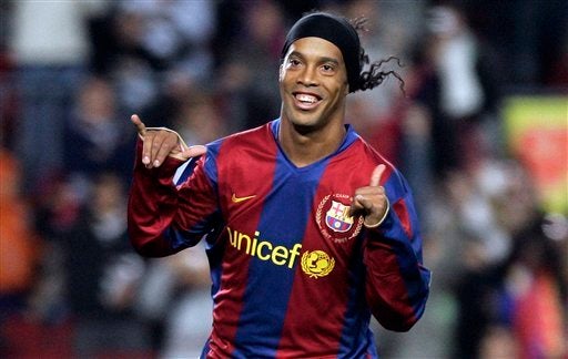 Ronaldinho, en su etapa en el Barcelona