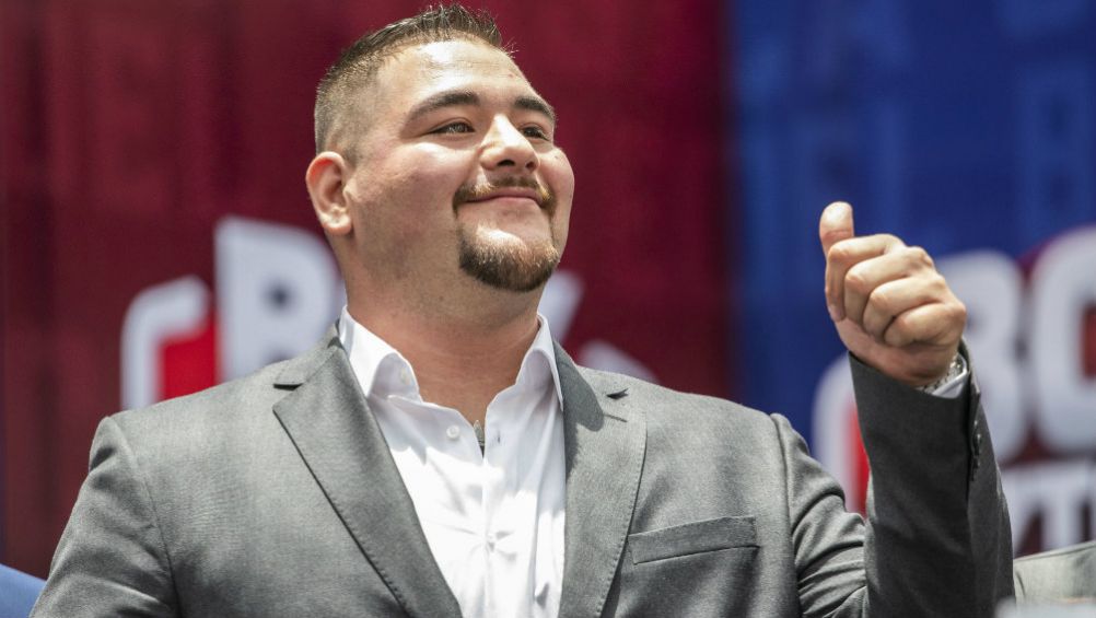 Andy Ruiz, durante una conferencia de prensa