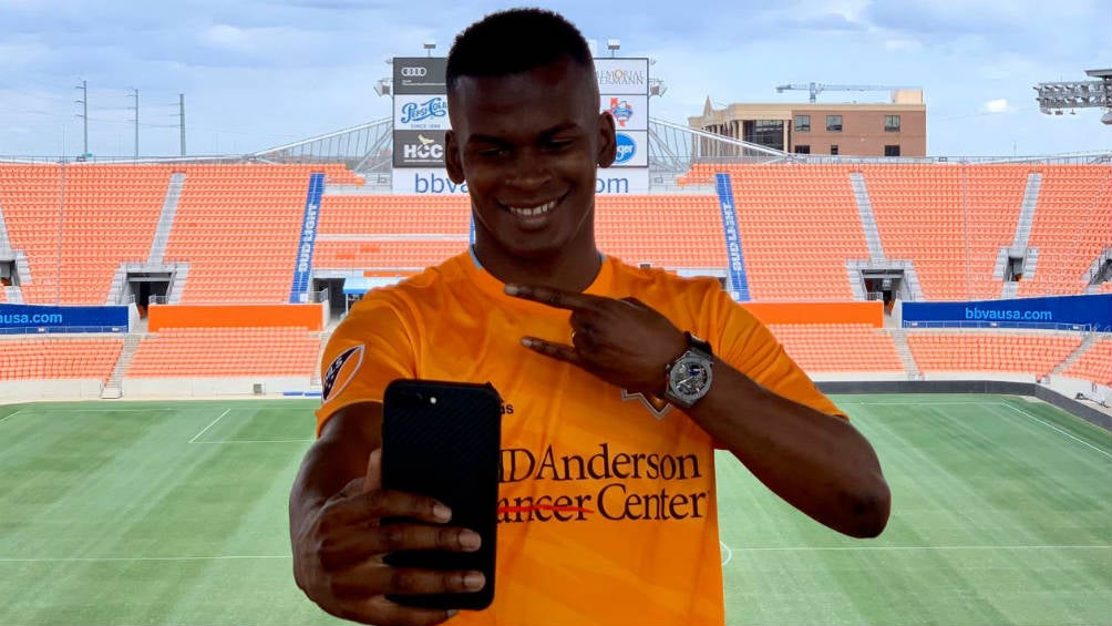 Quintero en el BBVA Compass Stadium de Houston 