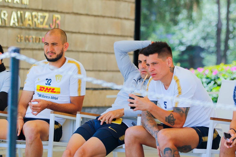 González e Iturbe en las instalaciones de Pumas