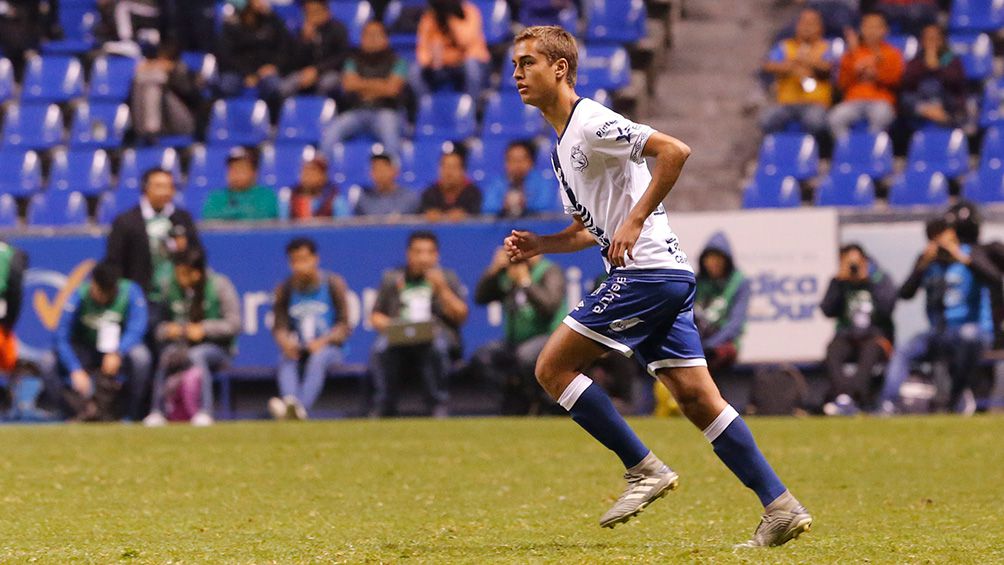 Emiliano García en el partido contra Necaxa 