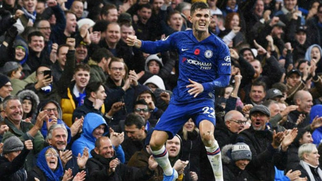 Christian Pulisic celebra una anotación