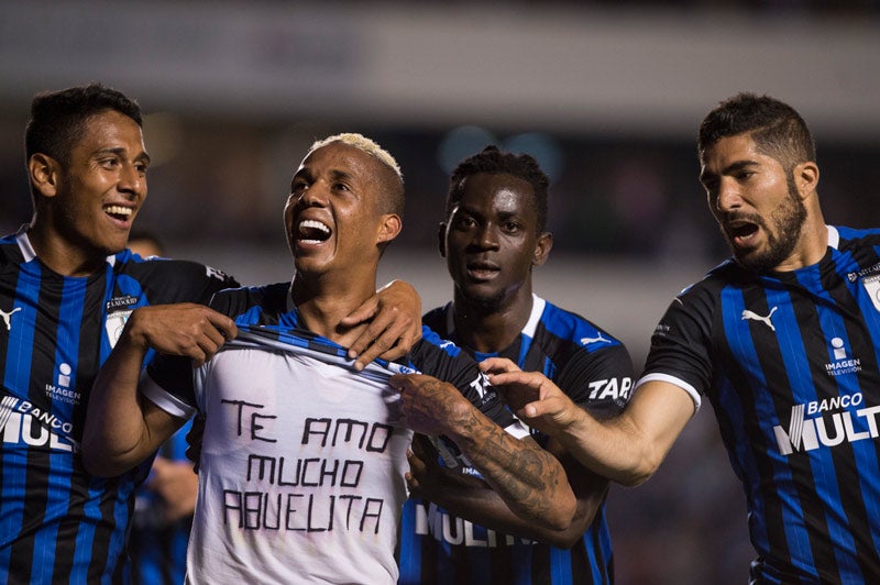 Jeison Lucumí festeja su gol ante Morelia