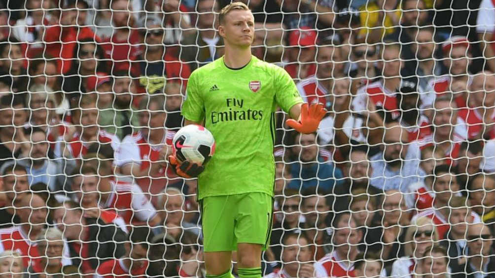 Bernd Leno en el juego ante el Southampton 