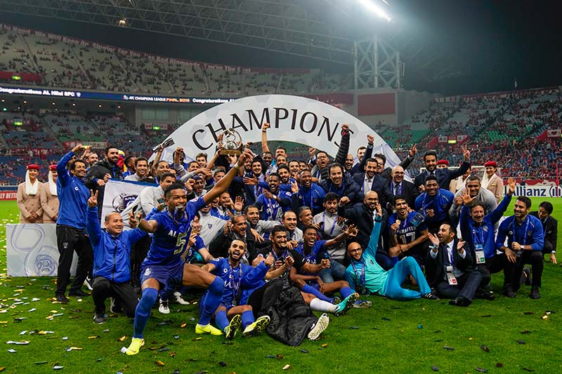 Al Hilal celebra el campeonato