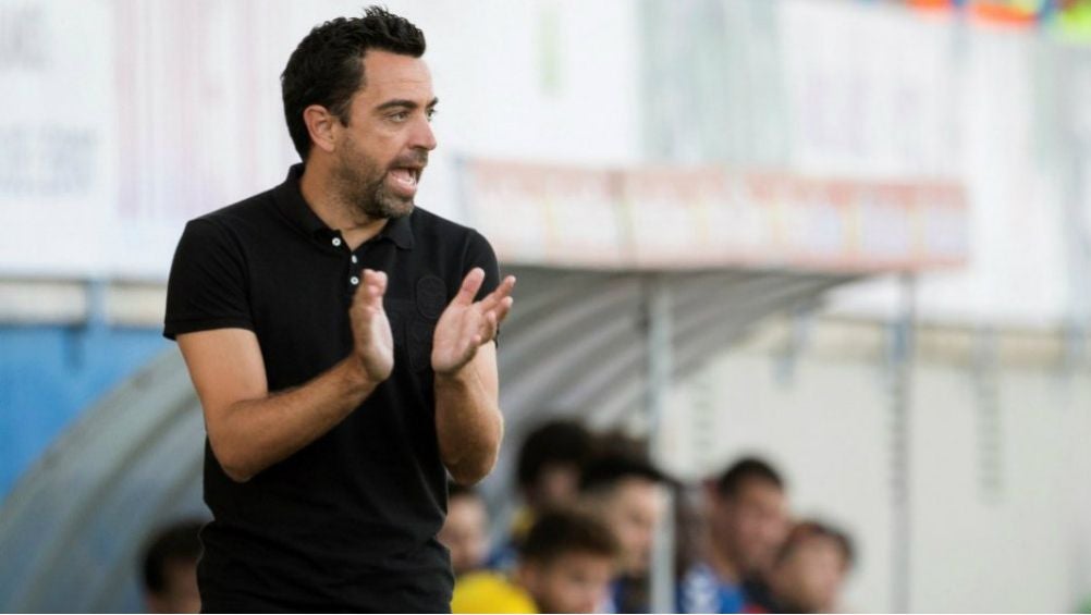 Xavi Hernández como entrenador del  Al Sadd qatarí