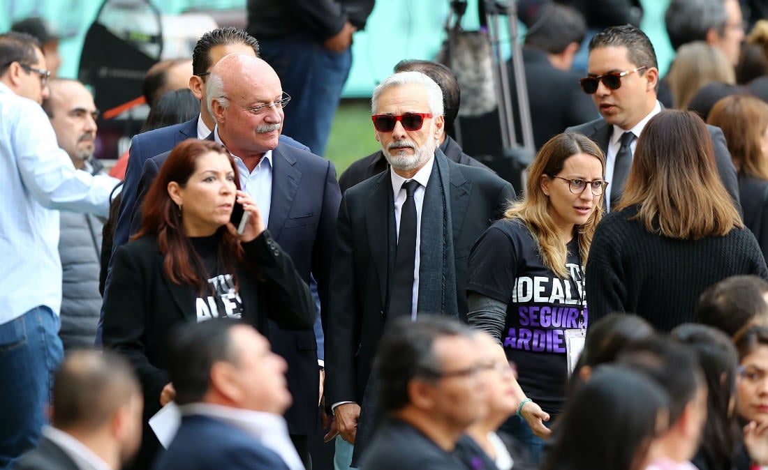 Enrique Bonilla y Jesús Martínez en el homenaje a Jorge Vergara