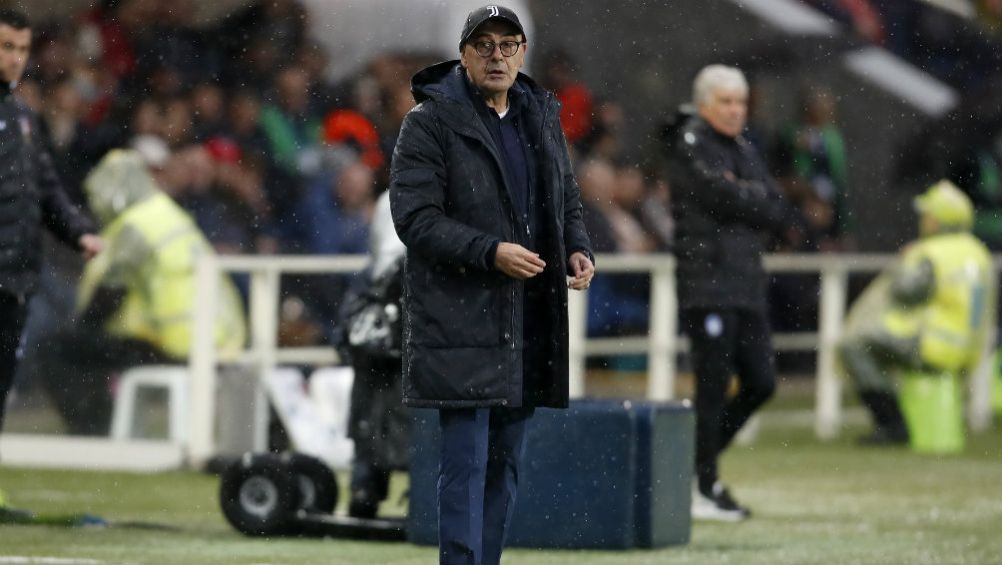 Sarri, en el banquillo de Juventus