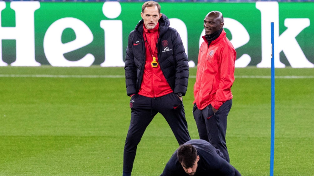  Thomas Tuchel en práctica con PSG