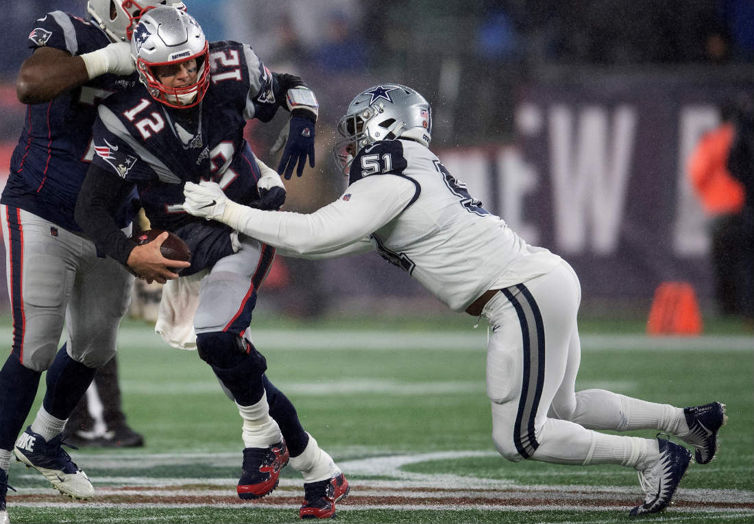 Tom Brady en el partido ante Cowboys